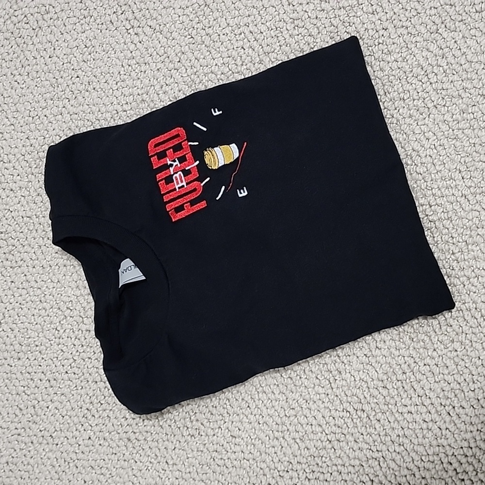 Fueled by Coffee Gildan cotton sweatshirt